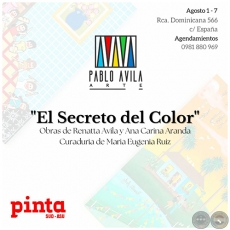 EL SECRETO DEL COLOR - Obras de Renatta Avila y Ana Carina Aranda - 1 al 7 de Agosto 2022